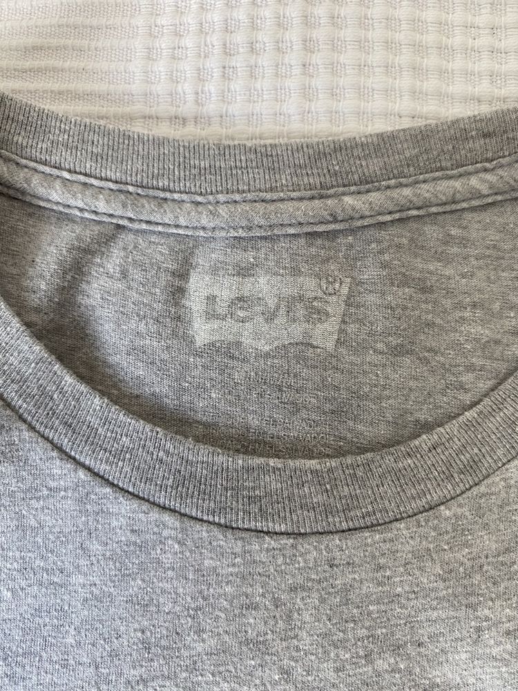 LEVIS Koszulka t-shirt szara z krótkim rękawem rozm. M