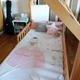 Cama MONTESSORI natural com Colchão e Sobre colchão