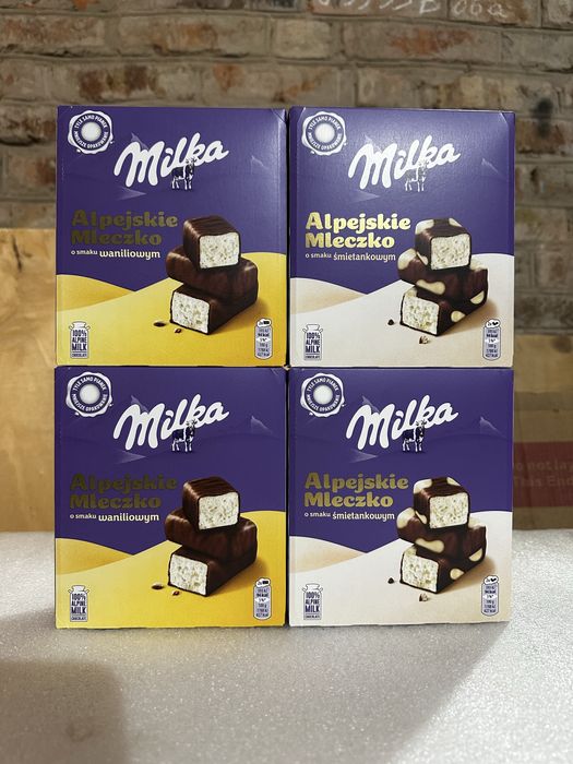 Цукерки Milka 330 г. Пташине молоко Швейцарія