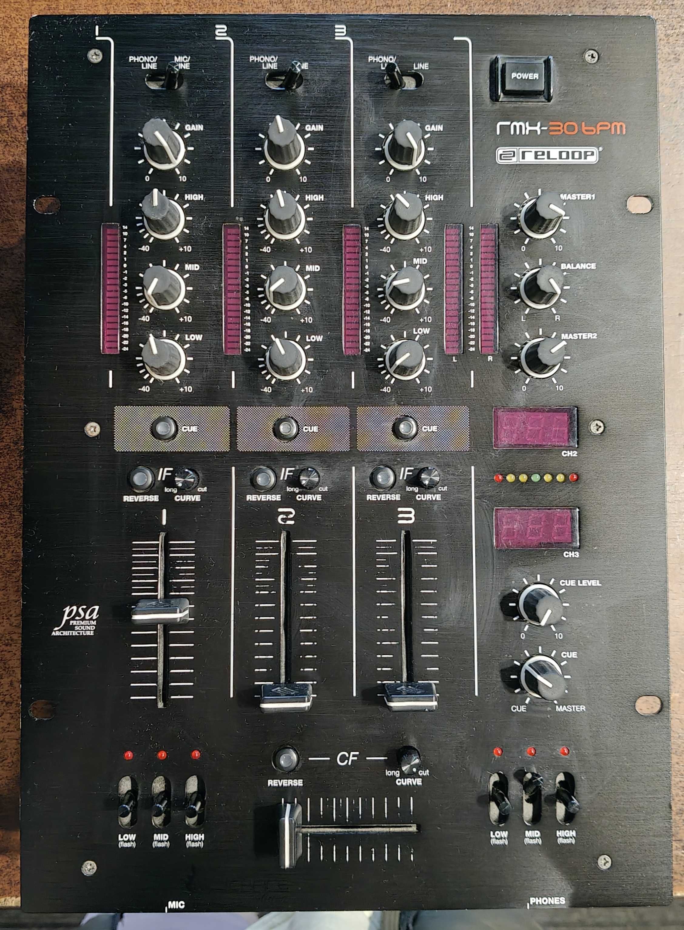 Reloop rmx-30 bpm blackfire edition/ zasilacz/ 3-kanałowy mikser