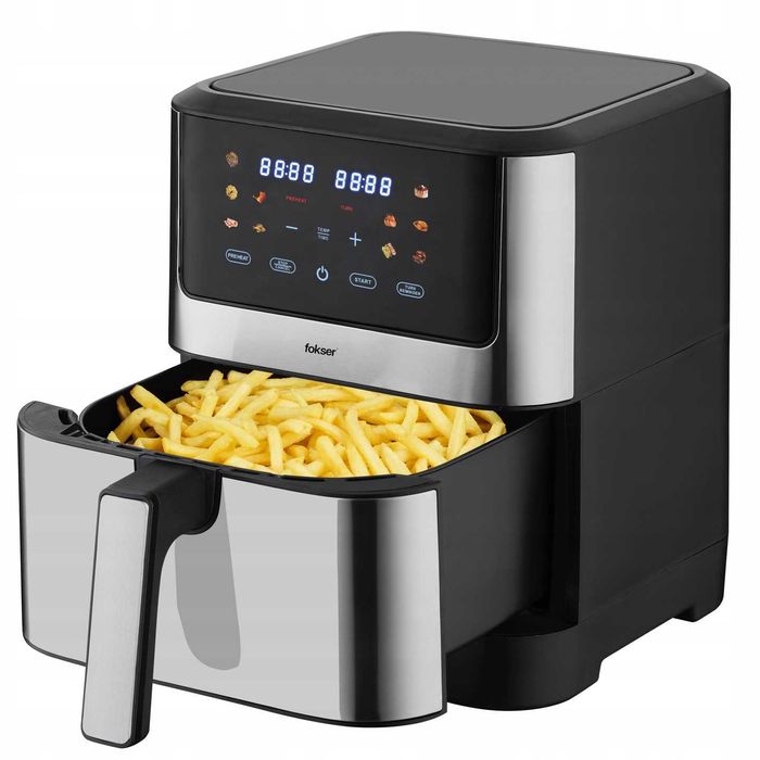 Beztłuszczowa Frytkownica VOKSAR K11 AirFryer XXL 8L 1800W +PRZEPISY