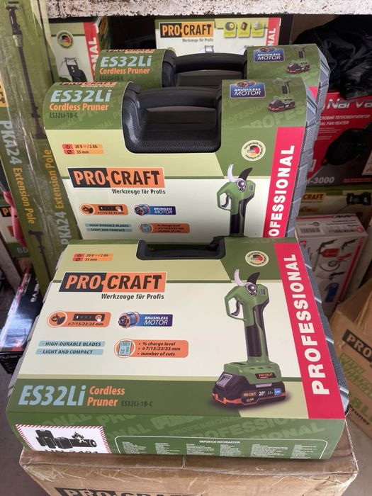 Акумуляторний секатор Procraft ES32Li (з 1 акб)
