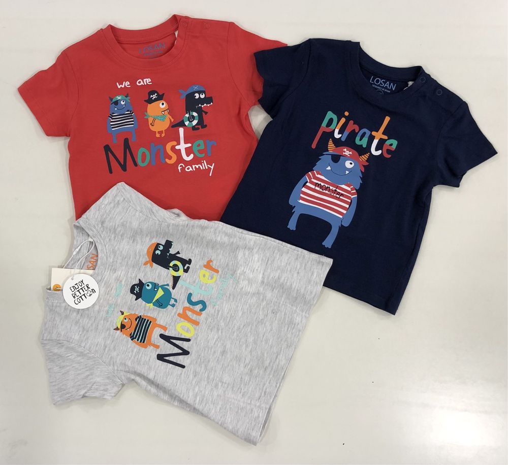 Pack de 3 t-shirts 6-9M Losan