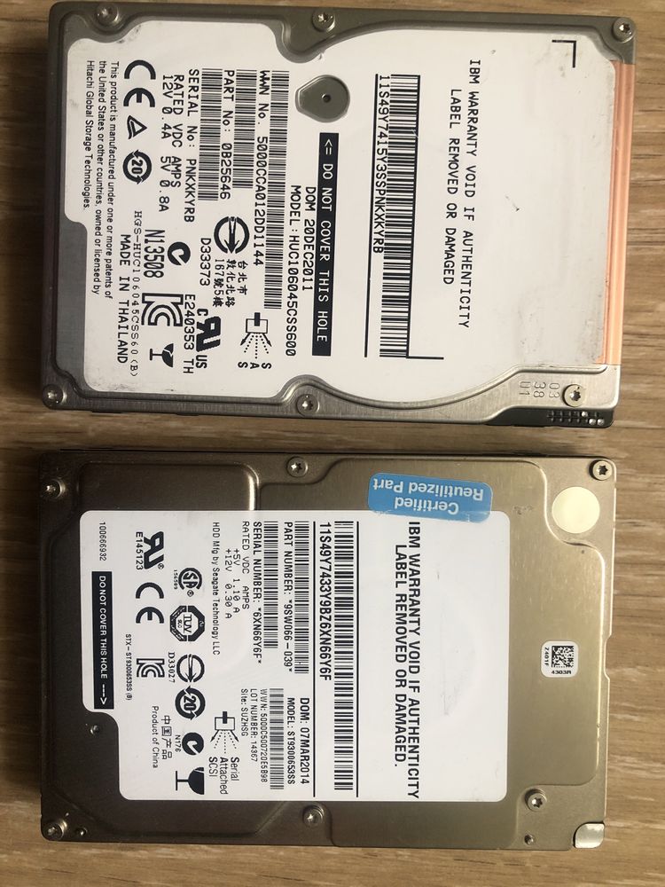 IBM,HP 72,300,450GB. 2.5" SAS, Європа справні 550грн. за 3шт.