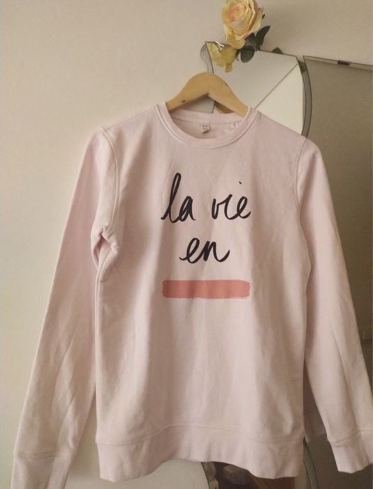 Sweatshirt rosa - La Vie en Rose - tamanho XS