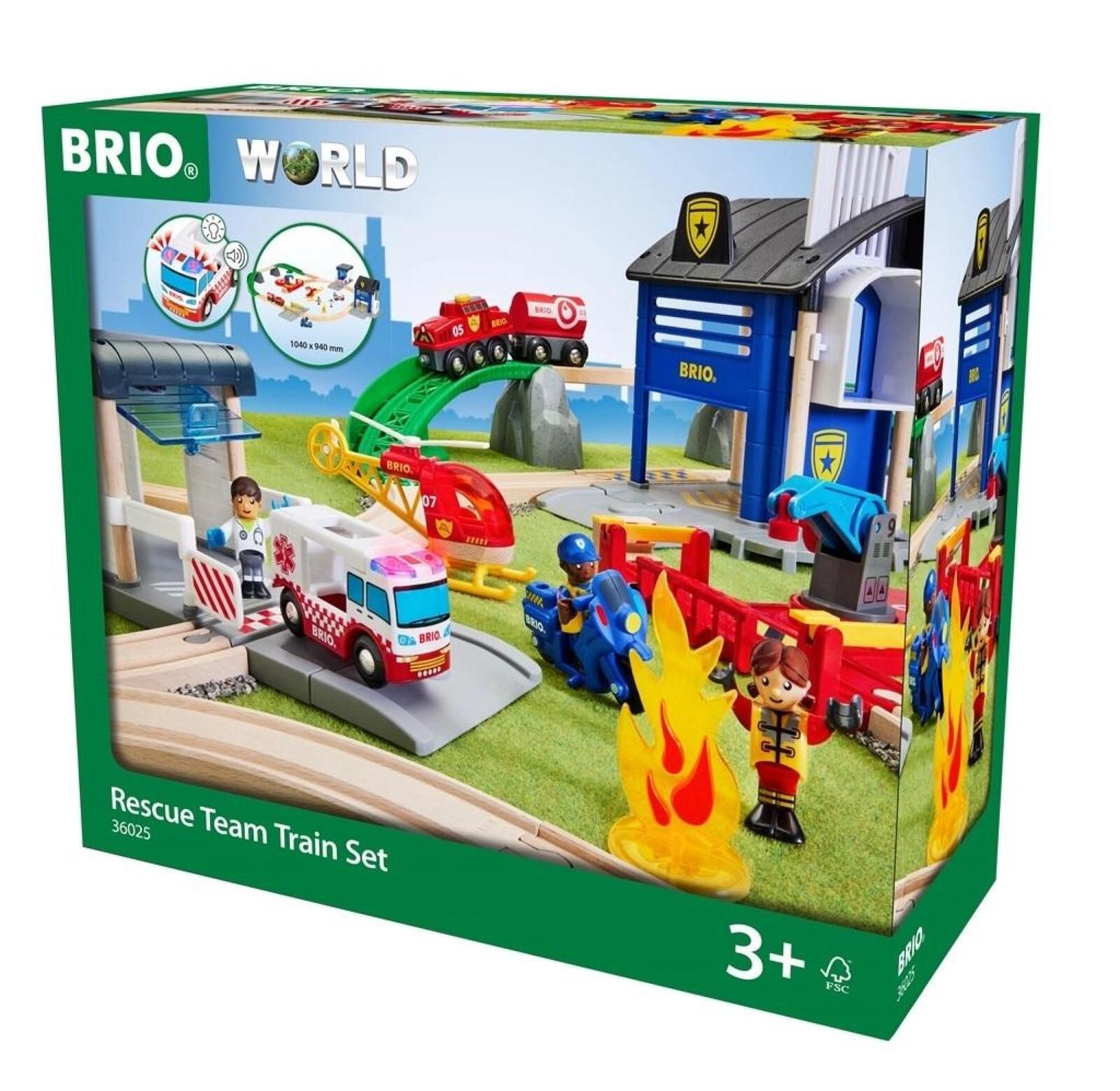 Brio Zestaw Deluxe Straż Pożarna i Policja pudełko,346x401 mm