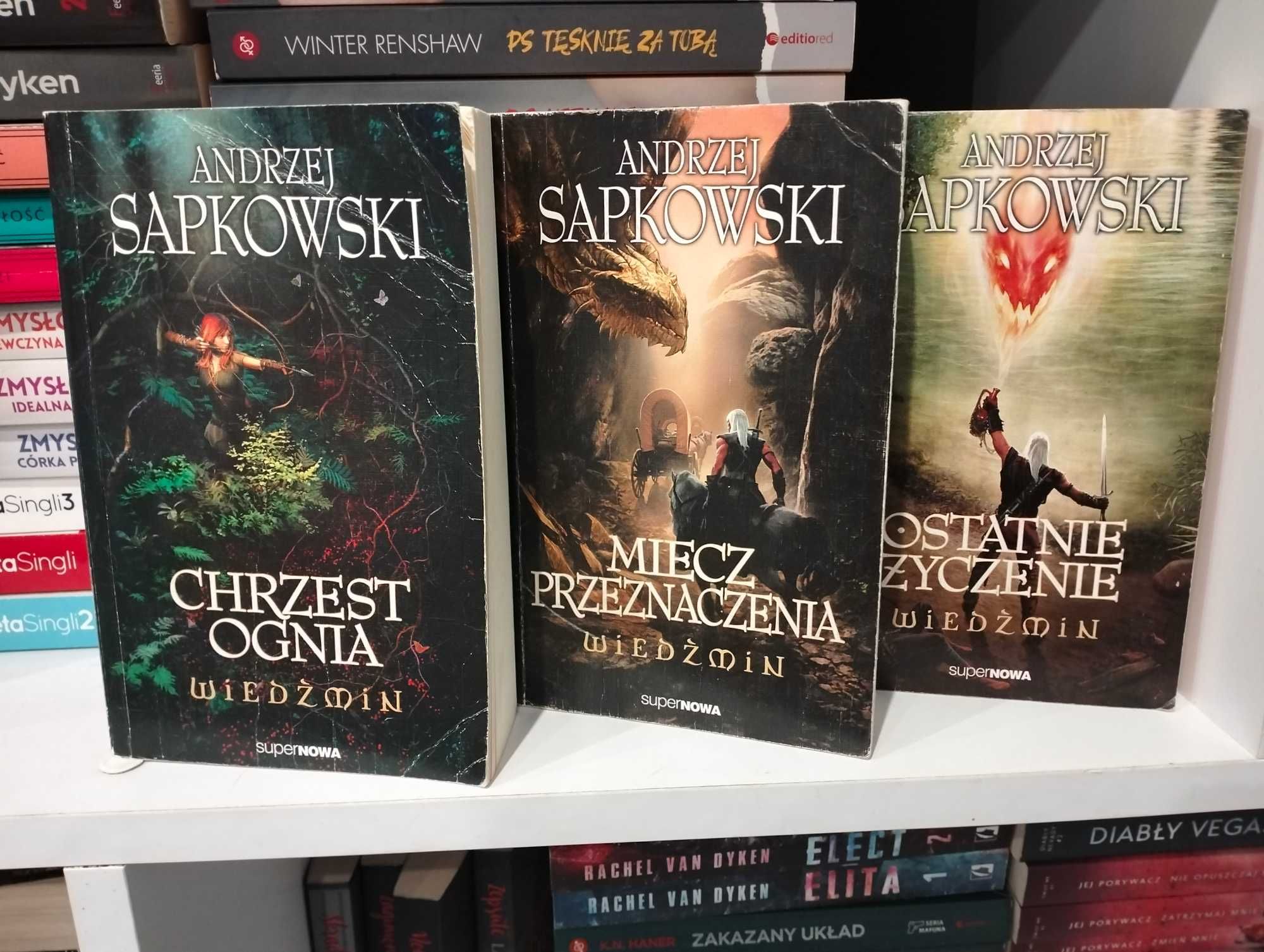 Książki fantastyka Andrzej Sapkowski Wiedźmin