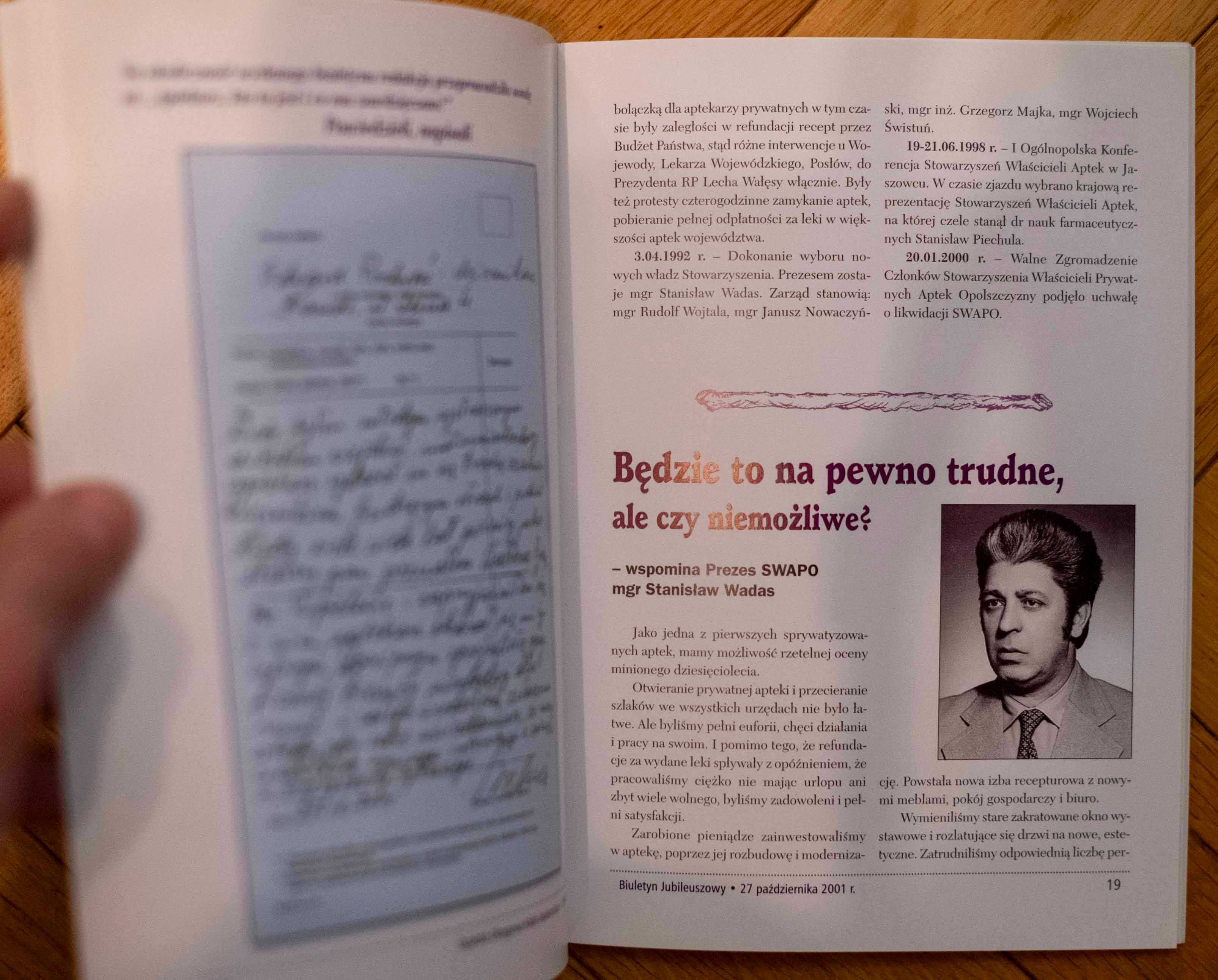 Aptekarska Sztuka Budowania Jedności Biuletyn Jubileuszowy 1991