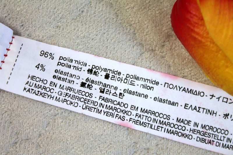 Zara Czerwone Body Prążkowane Elastyczne Wyszczuplające Paski S/M