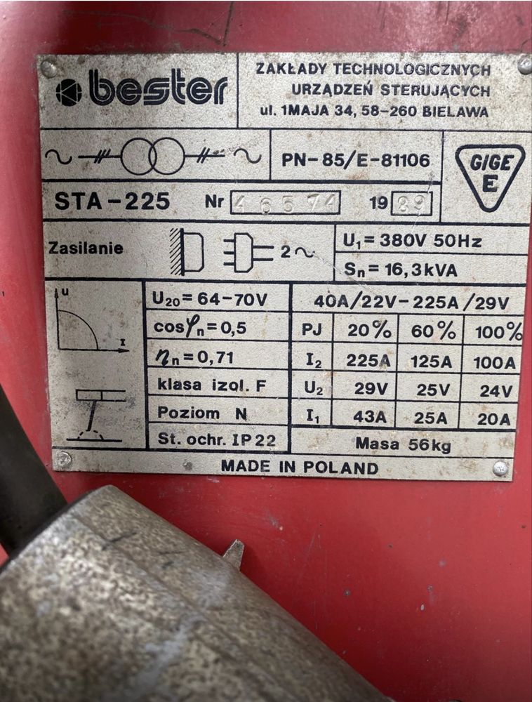 Spawarka  Bester STA-225