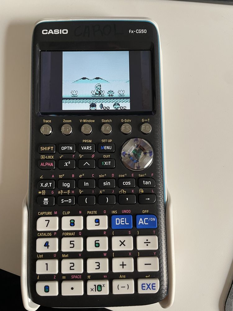 Casio fx-CG50, com jogos