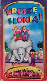 Kaseta VHS - Proszę słonia Bajkowe królestwo 71 min film animowany