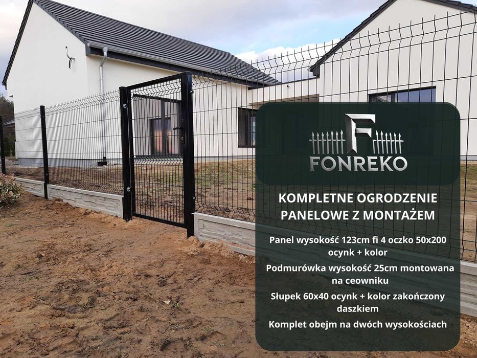 MONTAŻ Ogrodzenie Panelowe + Podmurówka Województwo Śląskie