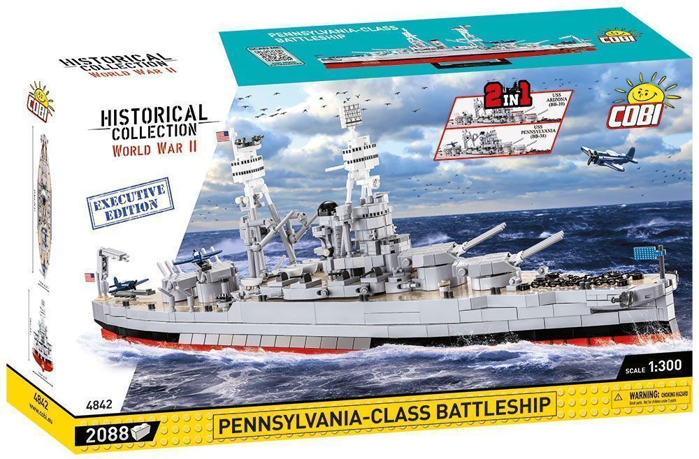 Klocki Cobi 4842 Okręt Pennsylvania Class Battleship E.e 2088 El.