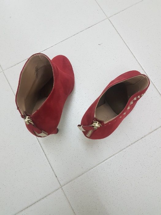 Botins de camurça da Zara