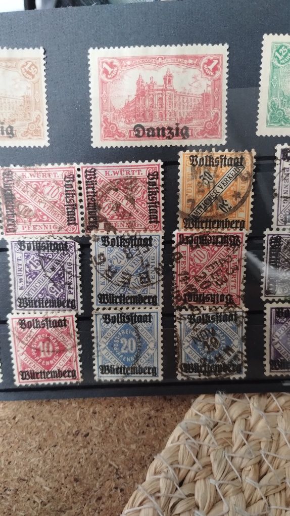 Stare znaczki pocztowe danzig Rzesza Wittenberg