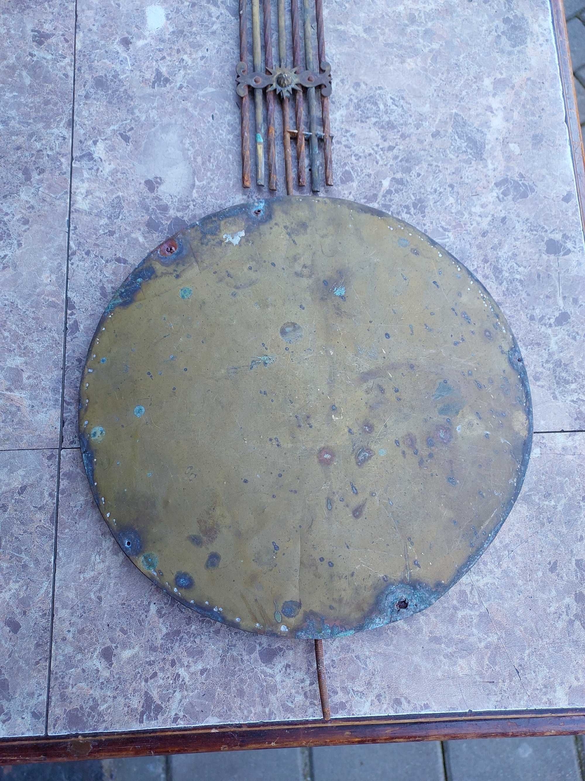 38 Wahadło starego zegara comtoise francuz podłogowy 24cm dł 100cm