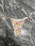 Damskie bikini majtki figi w kwiaty strój kąpielowy