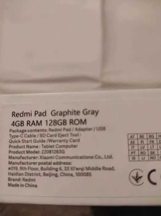 Tablet Redmi Pad 4/128GB Graphite Gray