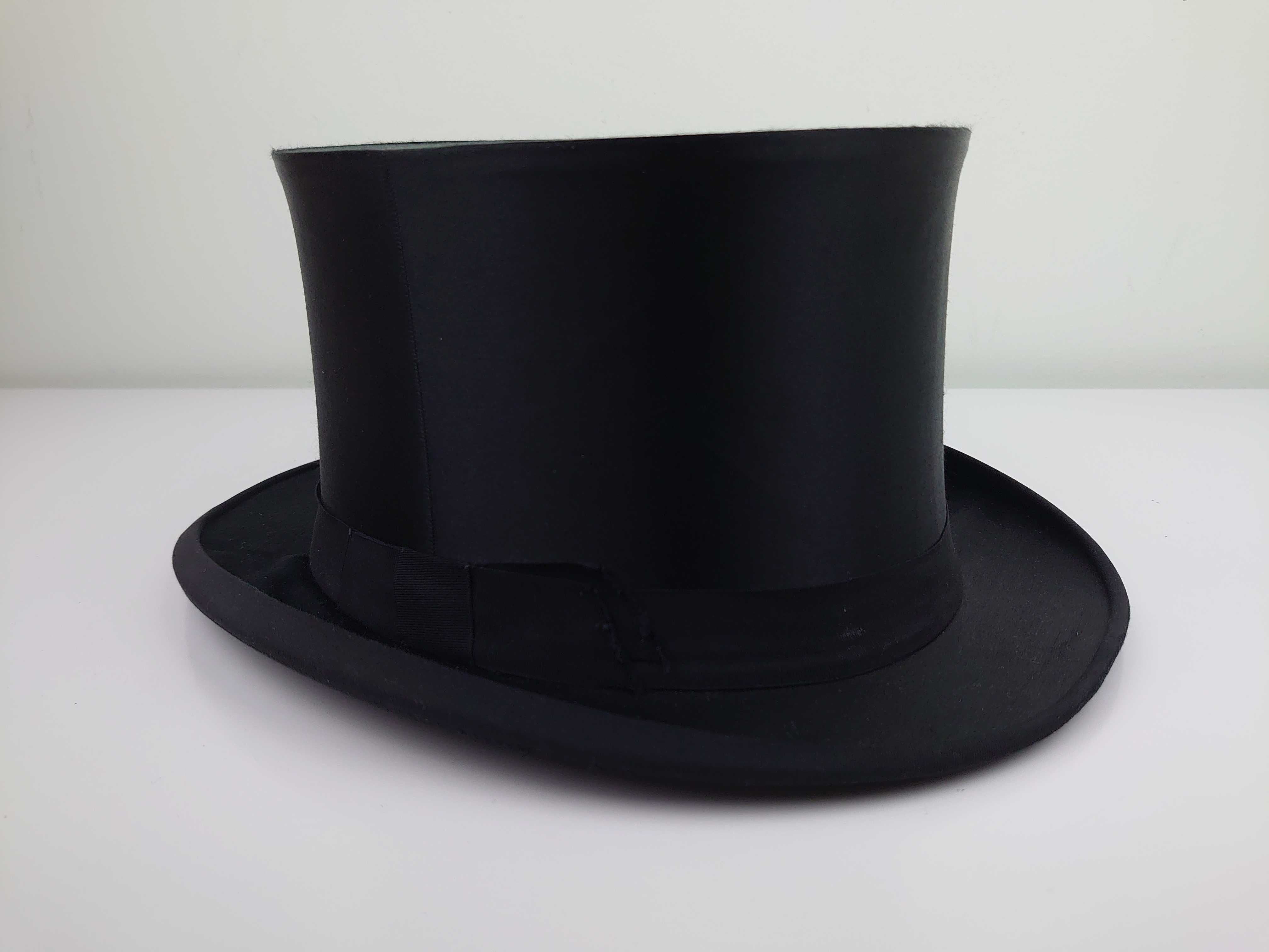 Cylinder kapelusz składany czarny Tremel Heinrich Schowe rozmiar 64