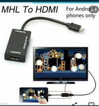 Cabo MLH -HDMI veja na tv através do telemóvel