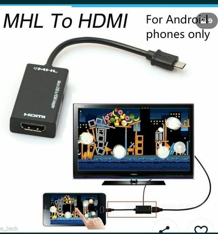 Cabo MLH -HDMI veja na tv através do telemóvel
