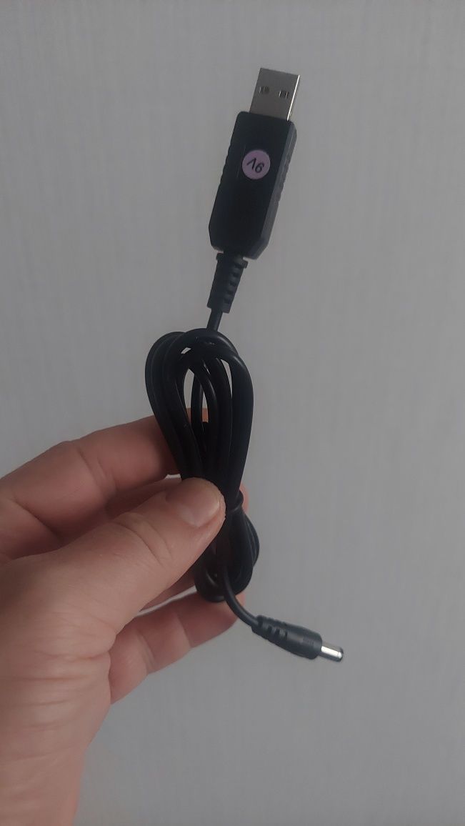 Кабель USB провід підвищувач інвертор з 5 в на 9в або 12 вольт