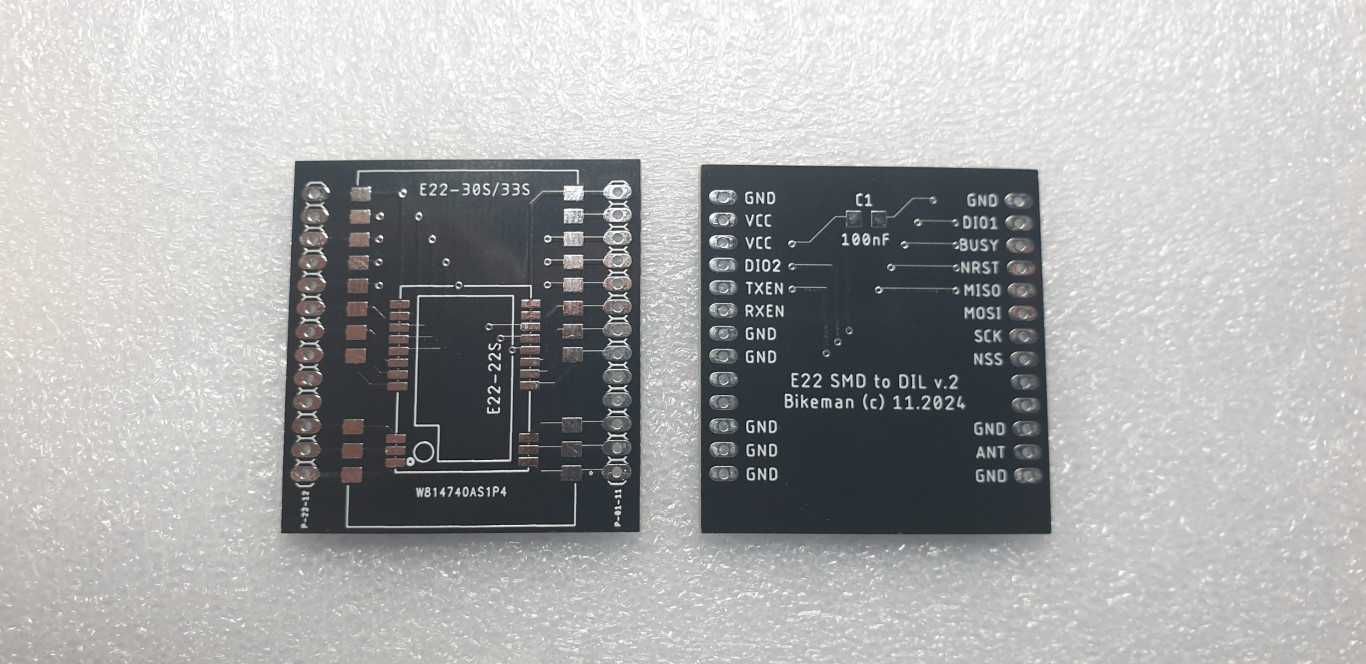 Meshtastic router NOD modularny BM-NODE DIY - zlutowany zestaw PCB