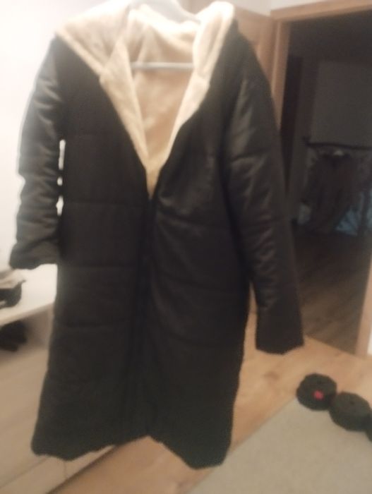 Długa kurtka z misiem