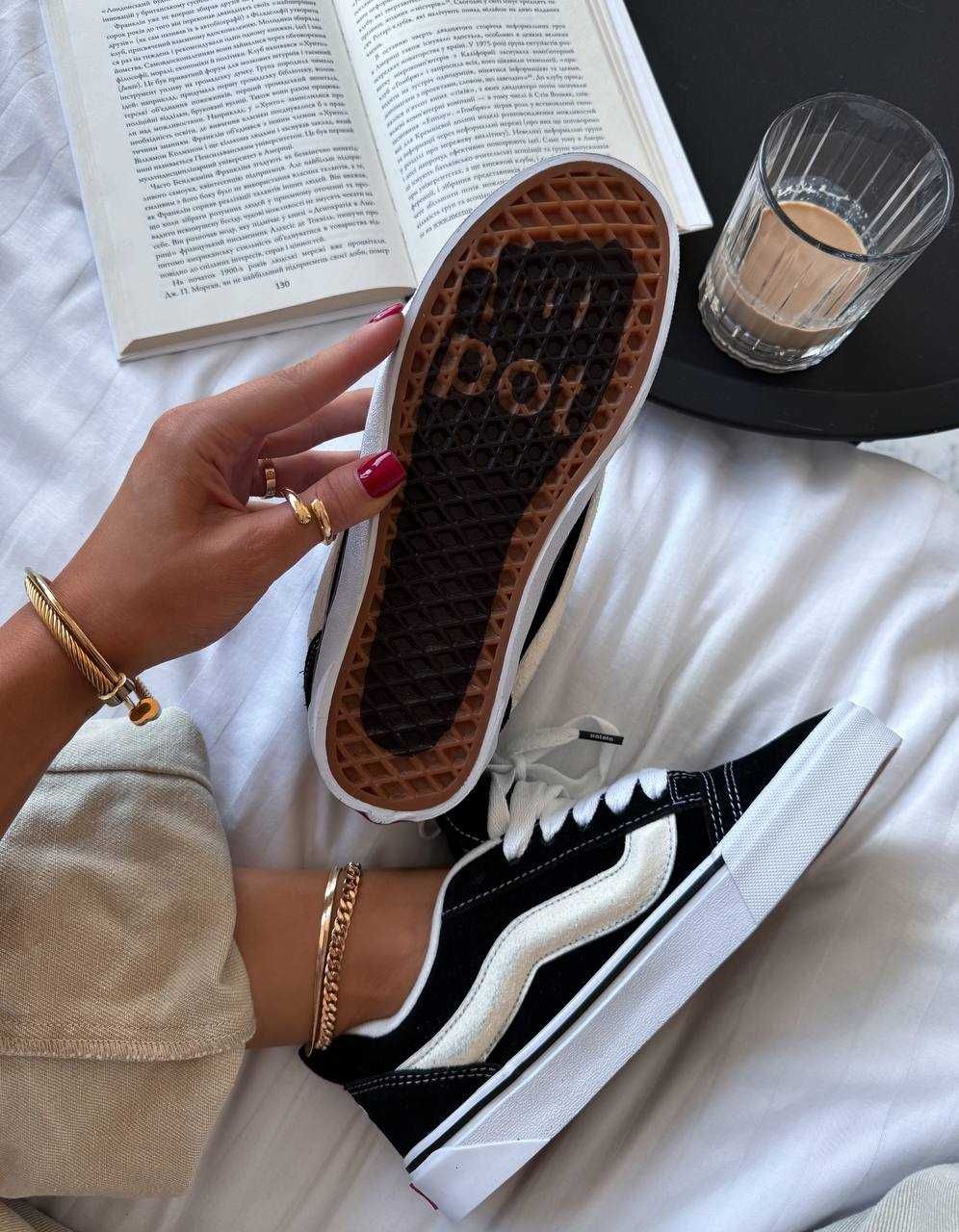 Жіночі кросівки Vans KNU School Black “Potato”чорний В009 ХІТ