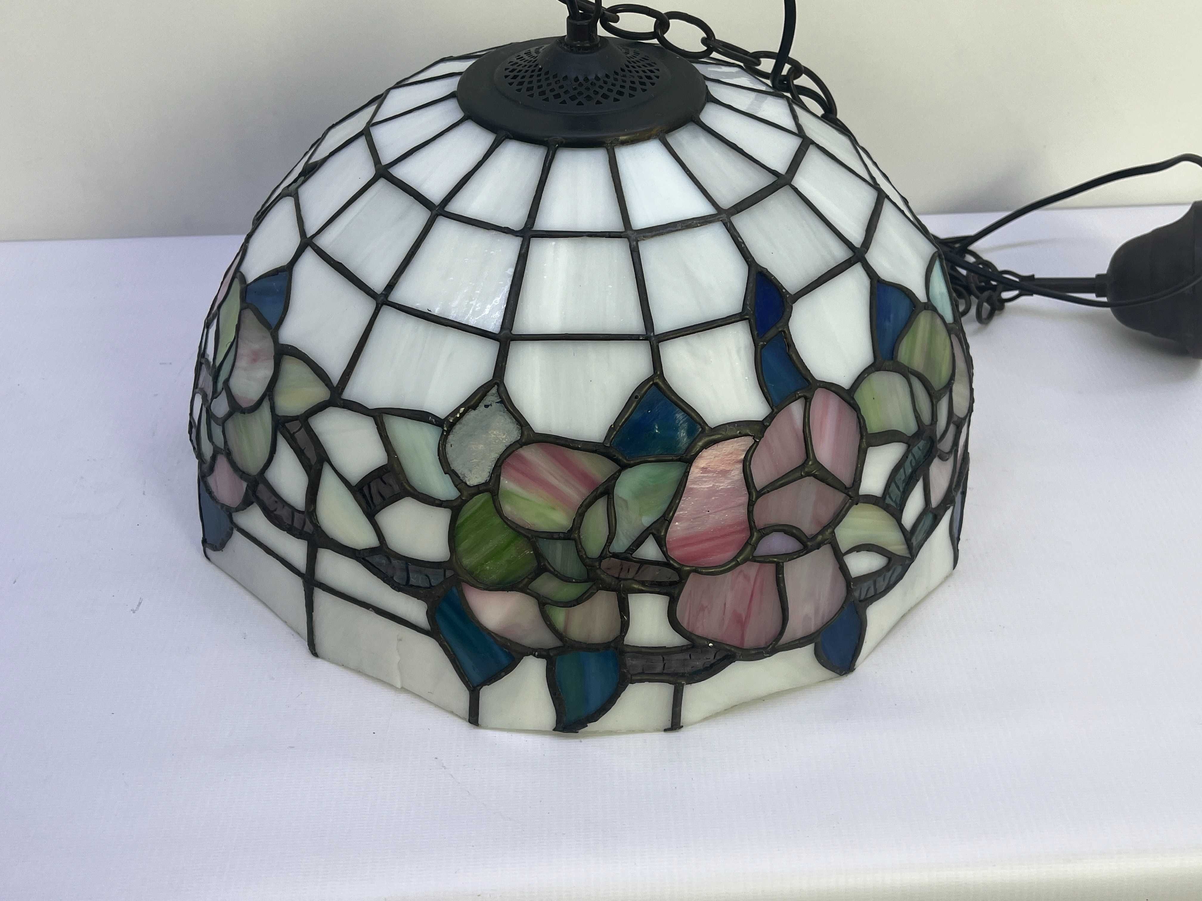 Zwis lampa Żyrandol  stylowy Tiffany