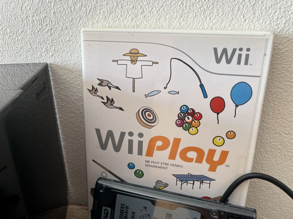 Nintendo Wii desbloqueada com disco externo 320g