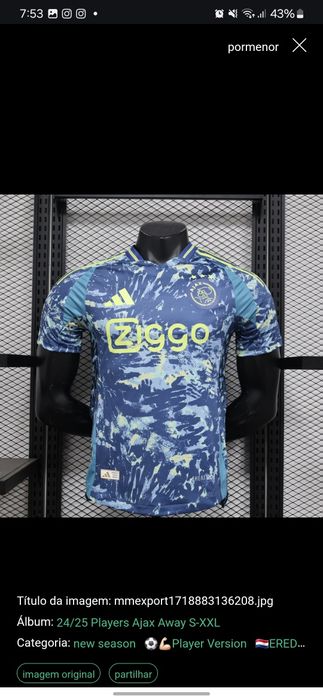 T-shirts de variadíssimas equipas e seleções