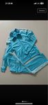 Komplet dresowy błękitny bluza dresy adidas M L