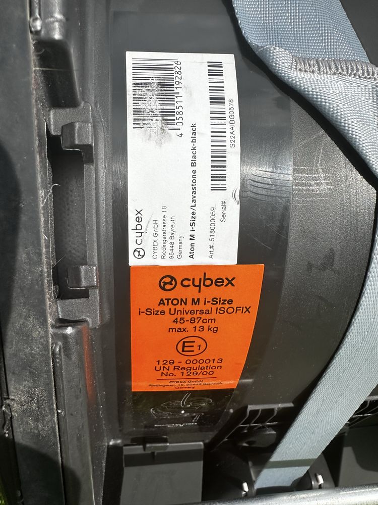 Fotelik cybex ATON M i-Size z baza isofix