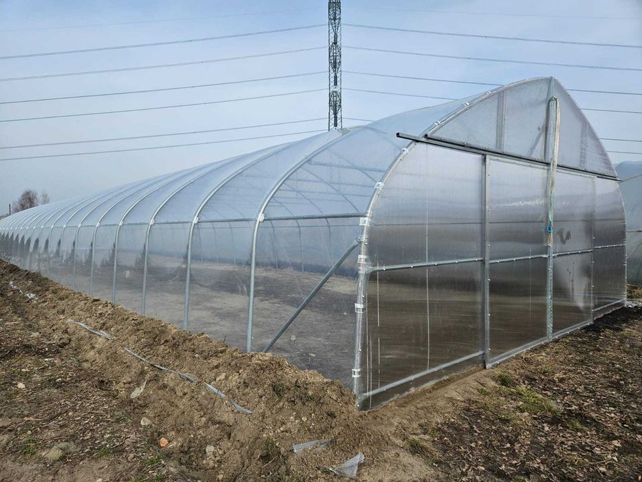 tunel foliowy, tunele foliowe , pomidor , ogórek , kwiaty 7m x 30x3,3m