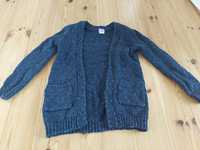 Granatowy sweter 122 dla dziewczynki