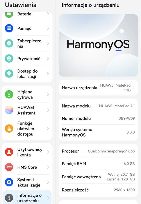 Firmowy tablet Huawei Mate Pad 11