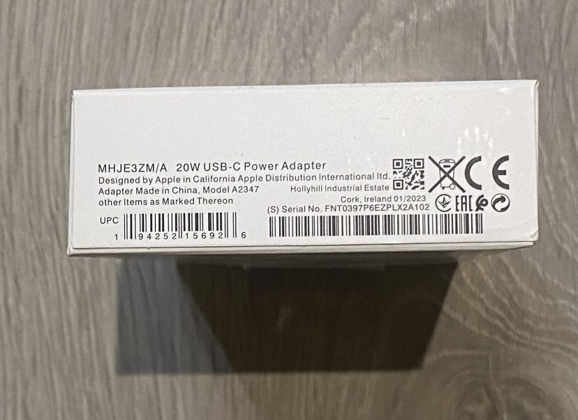 Oryginalna ładowarka iPhone 14 / Pro / Max 20W USB-C + kabel Okazja