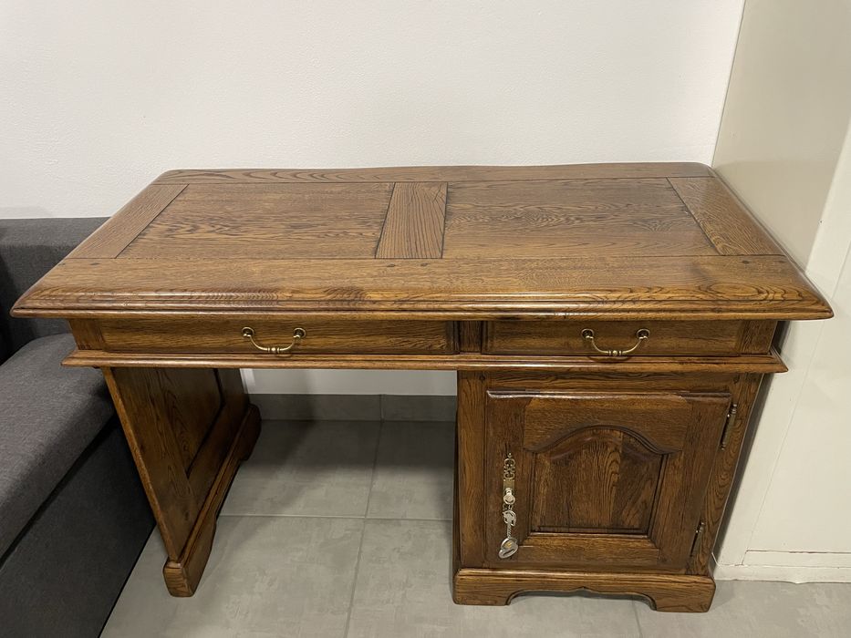 Biurko dębowe retro