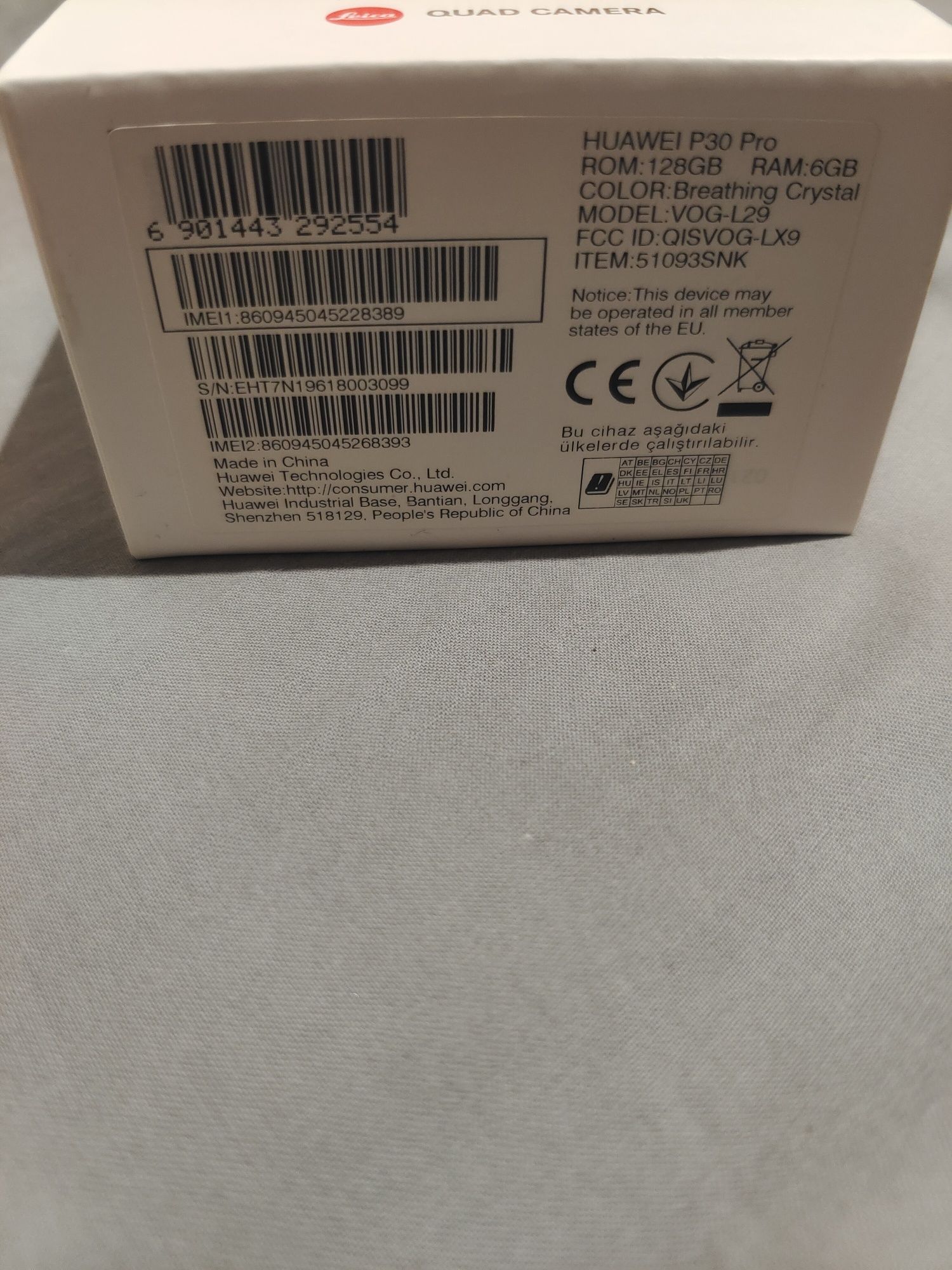 Huawei P30 pro 128GB OPAL