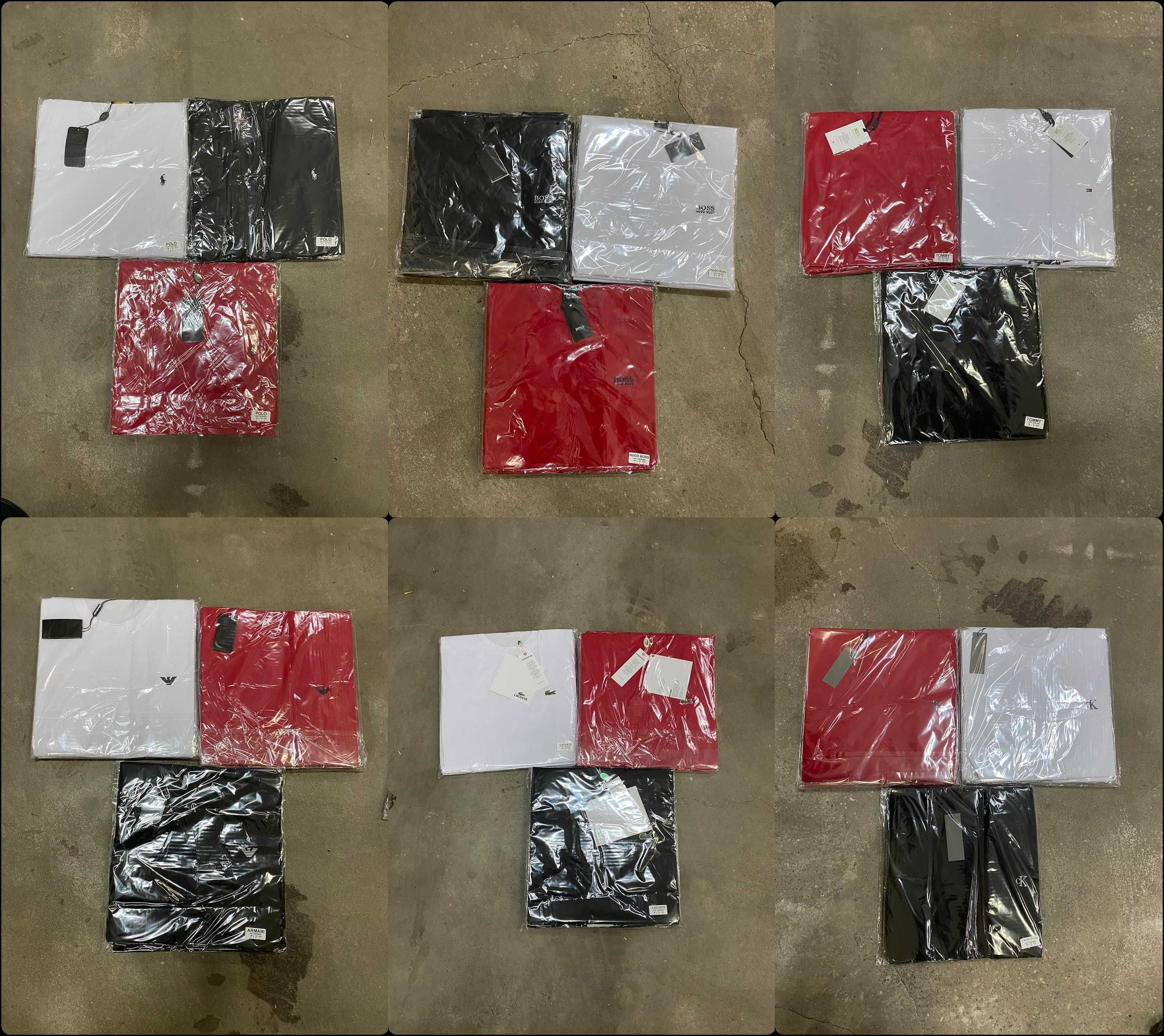 Koszulka męska Lacoste Armani S-3XLHugo Boss Shirt CK RL Premium