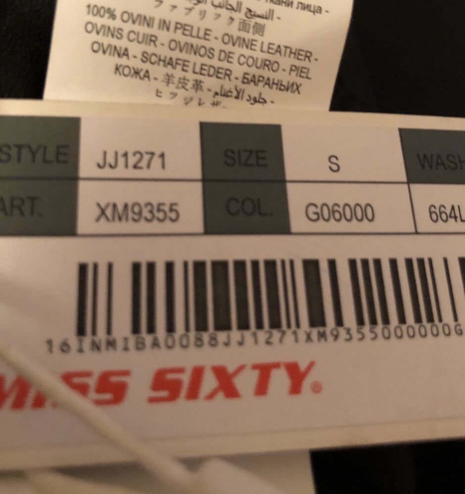 Spodnie skórzane z szelkami ogrodniczki MISS SIXTY r.36/38