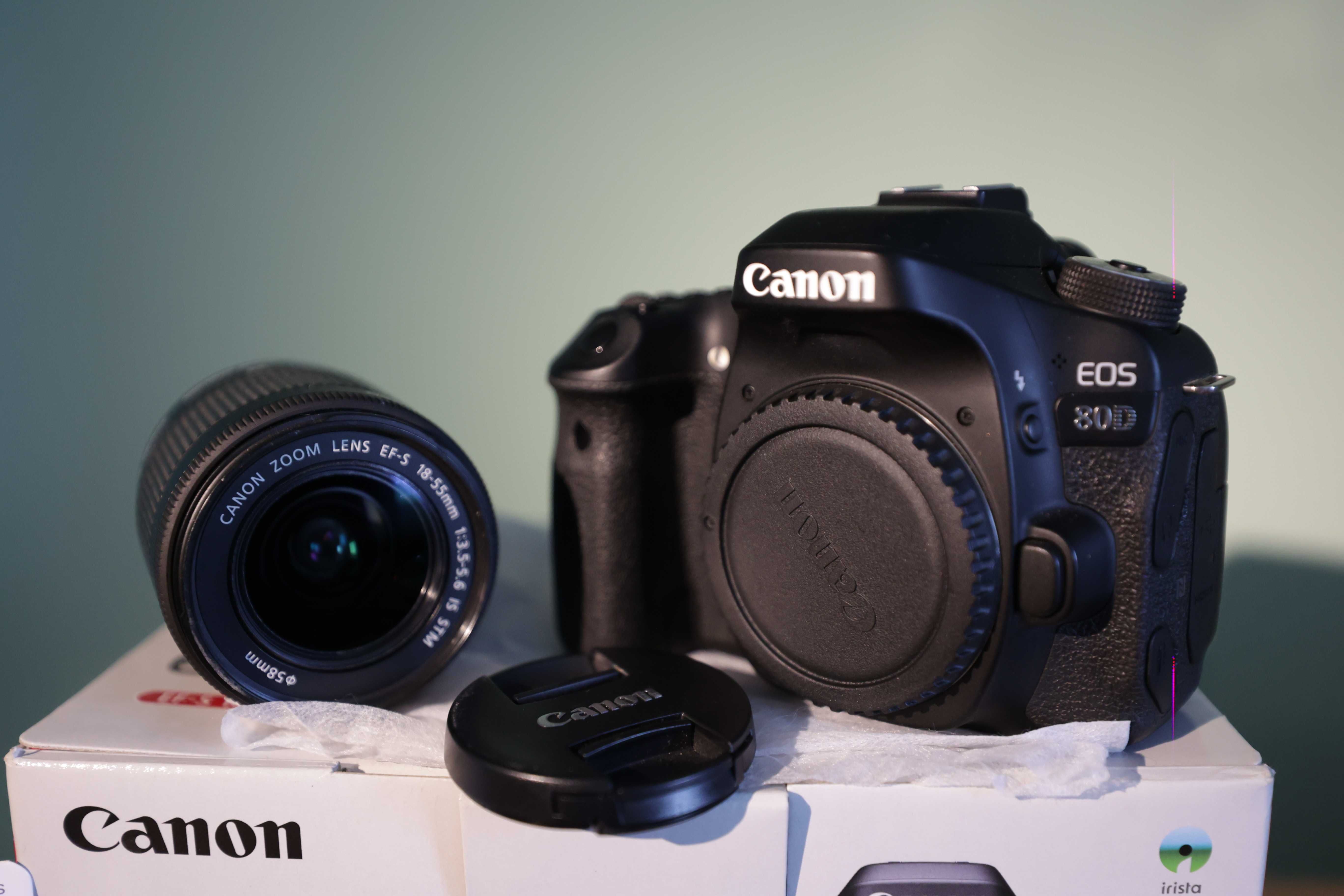 Canon EOS 80 D, kit EFS 18-55 mm (як новий, у коробці з документами)