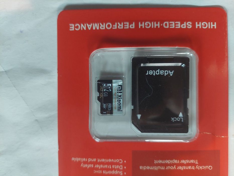 Картa памяти Lenovo 512 Gb A1 micro sd memory card
