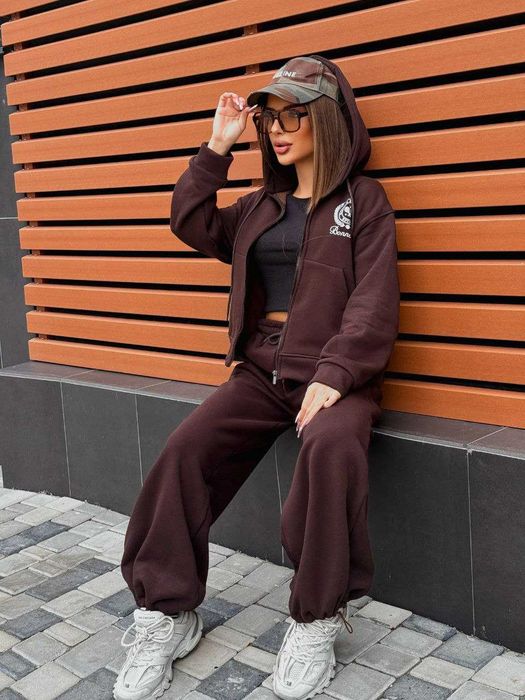 Костюм жіночий  трьохнитка на флісі Спортивный костюм
Якісний накат!