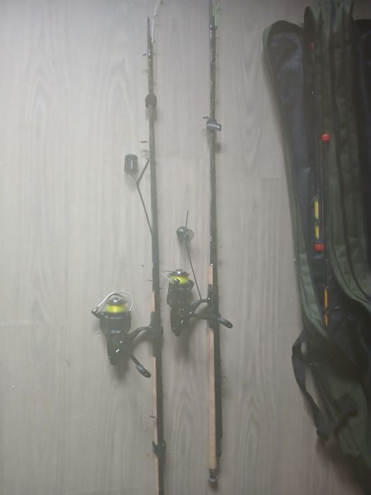 Dwie wędki feeder + pokrowiec