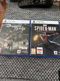 Gry na ps5 spider man i demons souls