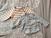Sweterek i koszula dla niemowlaka, rozmiar 50-56 Lupilu