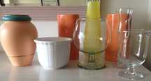 Jarras e vasos variados
